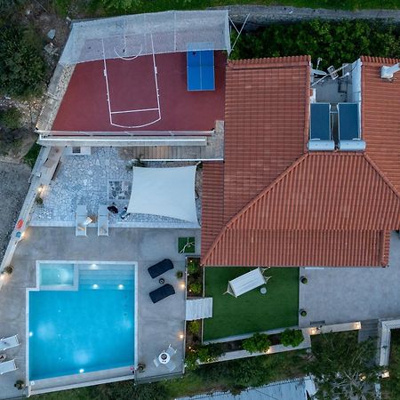 Amazing View Villa Aliki with infinity pool Ligaria  Zewnętrze zdjęcie