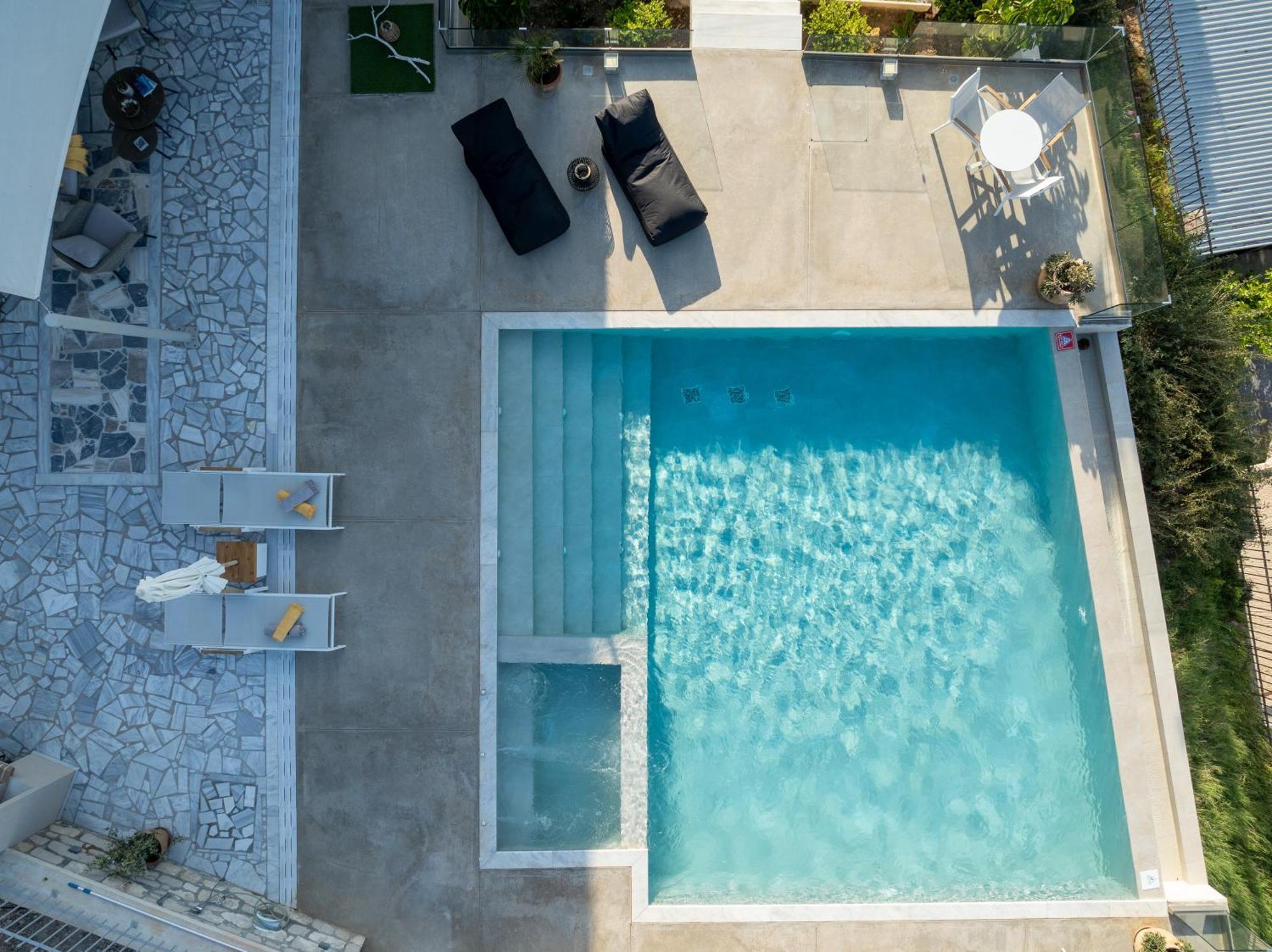 Amazing View Villa Aliki with infinity pool Ligaria  Zewnętrze zdjęcie