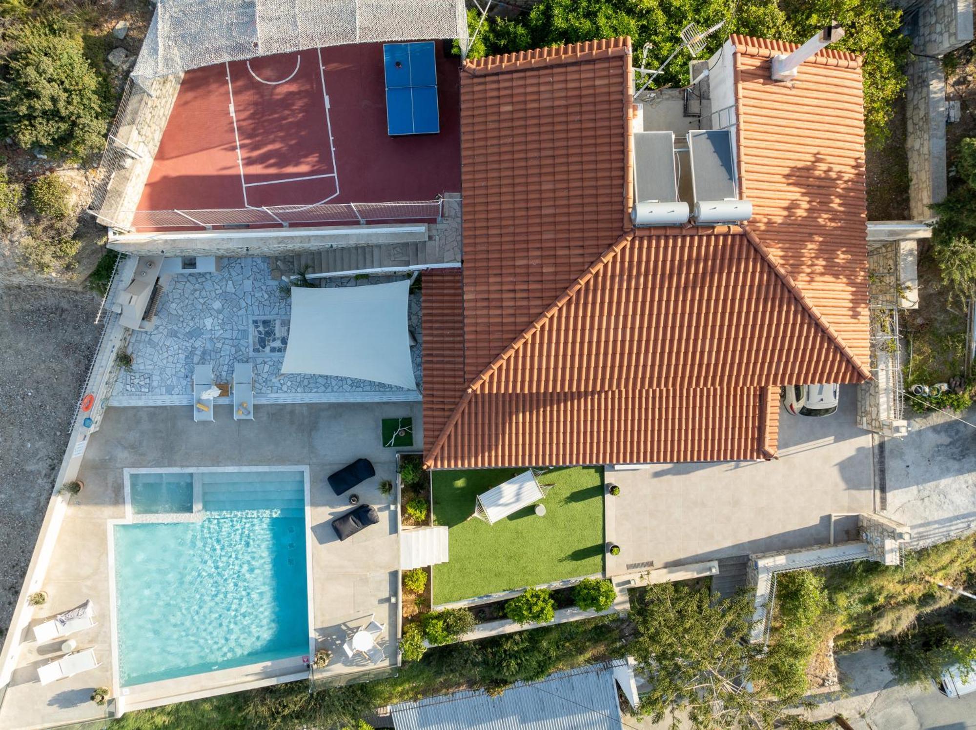 Amazing View Villa Aliki with infinity pool Ligaria  Zewnętrze zdjęcie